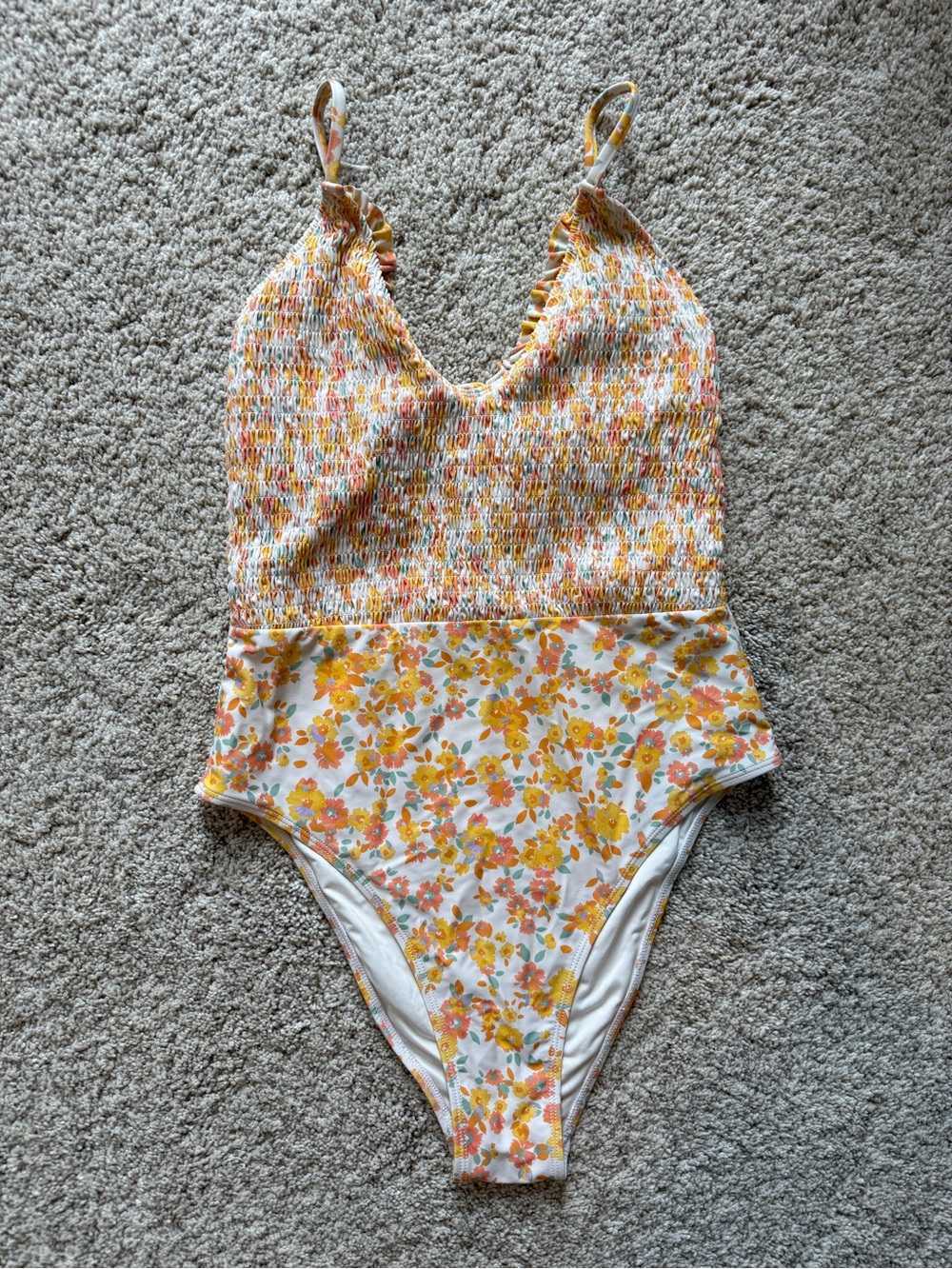 Cupshe Floral One-Piece Swimsuit